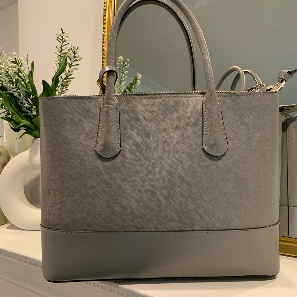 Zara grey handbag.